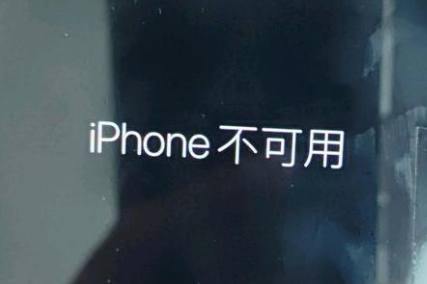 襄汾苹果服务网点分享锁屏界面显示“iPhone 不可用”如何解决 