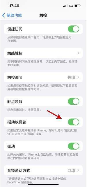 襄汾苹果手机维修分享iPhone手机如何设置摇一摇删除文字 
